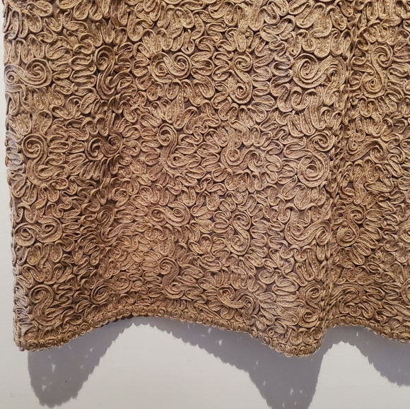 🔥$5 SALE! Sandra Angelozzi lined appliqué midi skirt36 - Picture 5 of 10